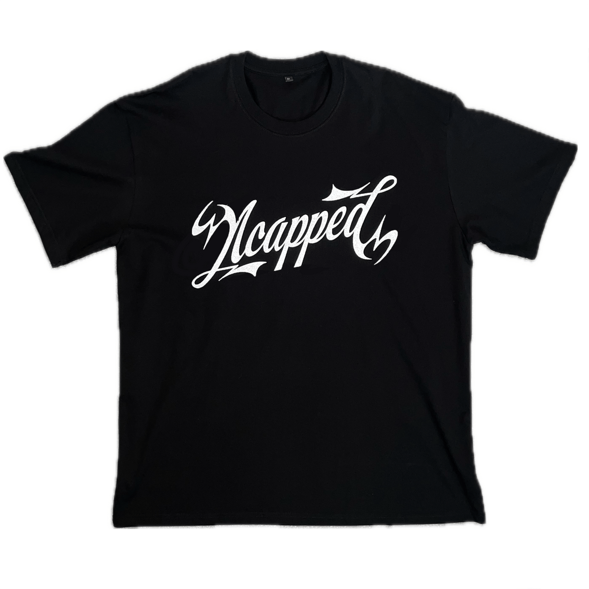 BLACK 3M SCRIPT TEE