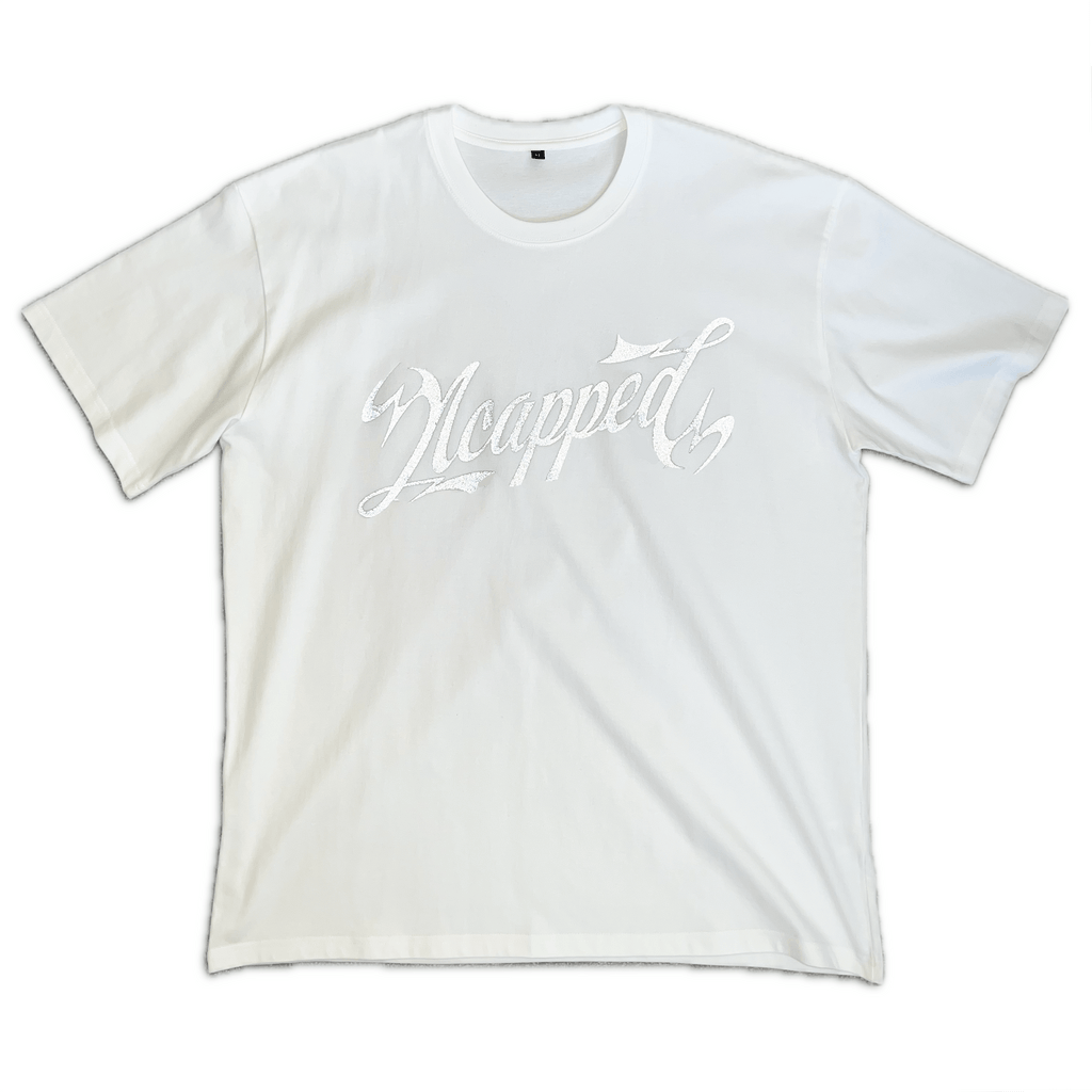 WHITE 3M SCRIPT TEE